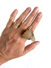 Gobi agate specimen ring