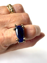Blue Azurite Bronze Ring