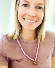 Charm trade bead necklace