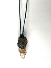 Smoky Elestial Quartz netted