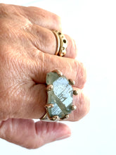 Dream Quartz claw-set ring