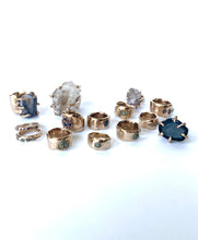 10k Gold wabi sabi w/Montana Sapphire