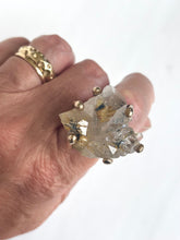 Rutile included Quartz cluster ring