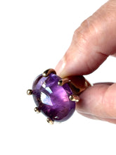 Large oval Amethyst ring
