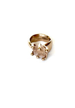Whisky Topaz bronze ring