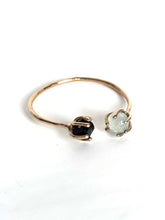 Bracelet • aquamarine sphere/black tourmaline