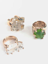 Wide band with Peridot ring