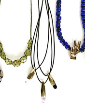 Charm trade bead necklace