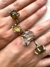 Large Elestial Quartz ring