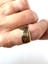 Natural Green/Yellow Montana Sapphire Ring