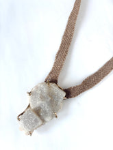 Druzy covered fluorite necklace
