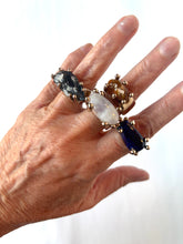 Blue Azurite Bronze Ring