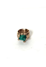 Emerald set in Bronze Ring
