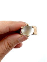 River Topaz bronze ring