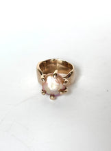 Pink-hue pearl ring