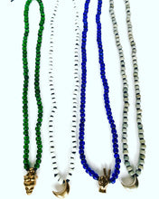 Charm trade bead necklace