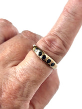 Blue sapphire thin ring