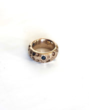 Sapphire crater ring