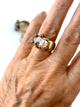 Whisky Topaz bronze ring