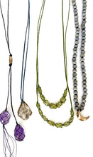 Charm trade bead necklace