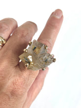 Rutile included Quartz cluster ring