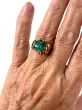 Emerald set in Bronze Ring