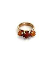 Spessartine garnet bronze ring