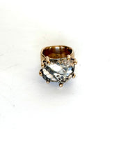 Montana Agate Coquina bronze ring