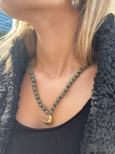 Charm trade bead necklace