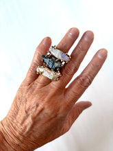 Rainbow Moonstone (eye shape) in Bronze Ring