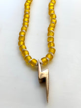 Charm trade bead necklace