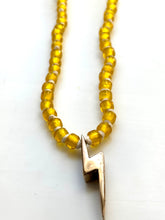 Charm trade bead necklace