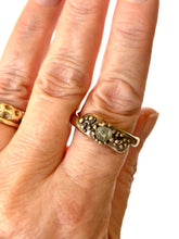 Montana sapphire bronze ring