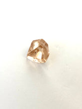 peach topaz claw set ring