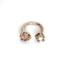 Dual Ring :: Pink Pearl + White Pearl