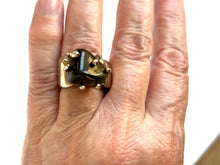 blue jasper claw-set ring