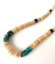 Vintage shell/turquoise beaded necklace