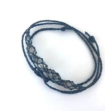 5x small herkimer quartz wrap bracelet