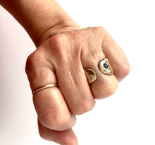 bronze open wabi sabi w/sapphire